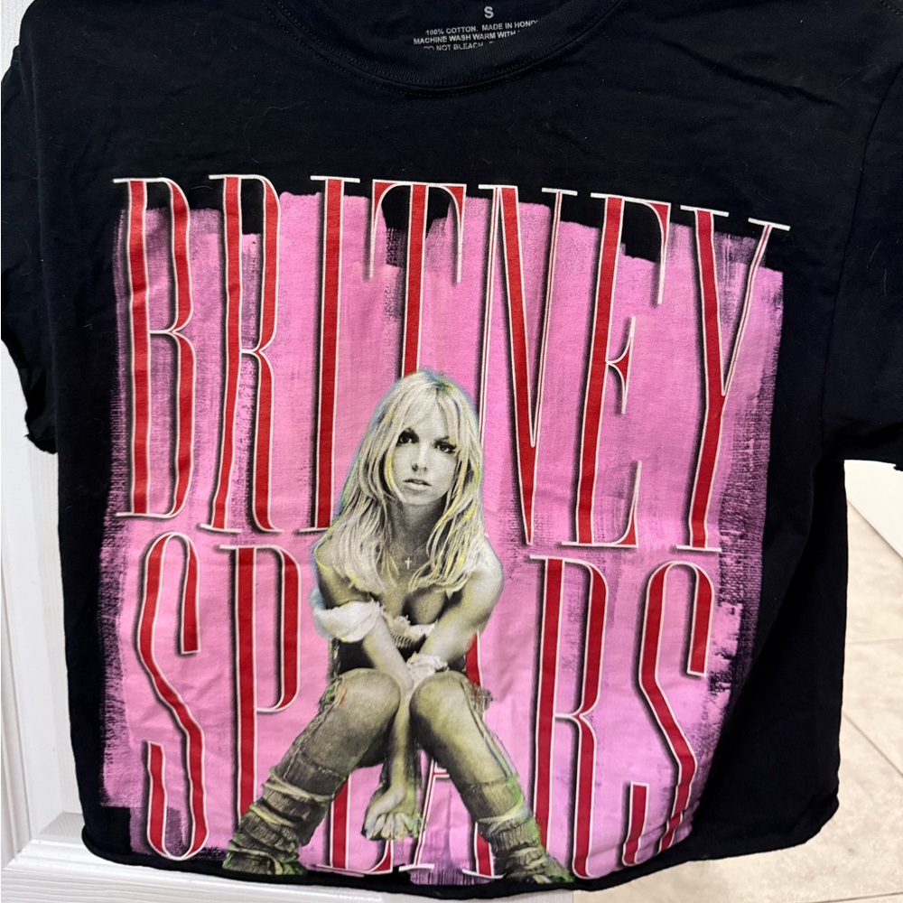 Black Britney Spears Graphic T-Shirt